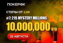 PokerOK анонсировал старт Mystery Millions с гарантией $10,000,000