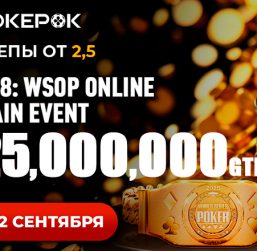 В PokerOK анонсирован финал Main Event WSOP Online с гарантией $25,000,000